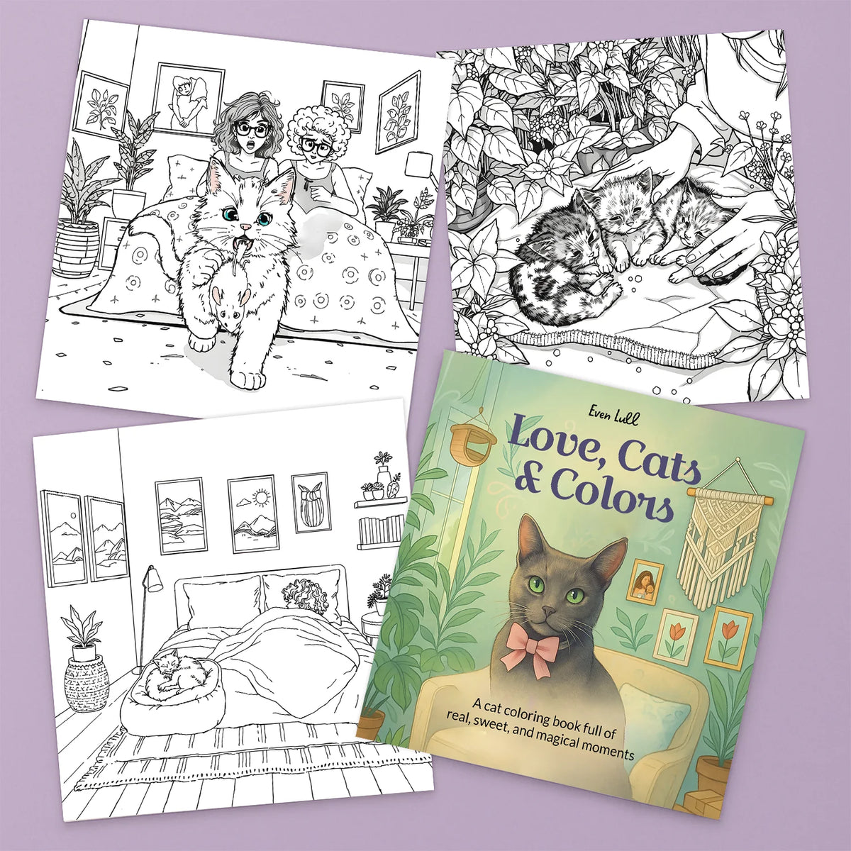 Love, Cats & Colors - A Cat Coloring Book