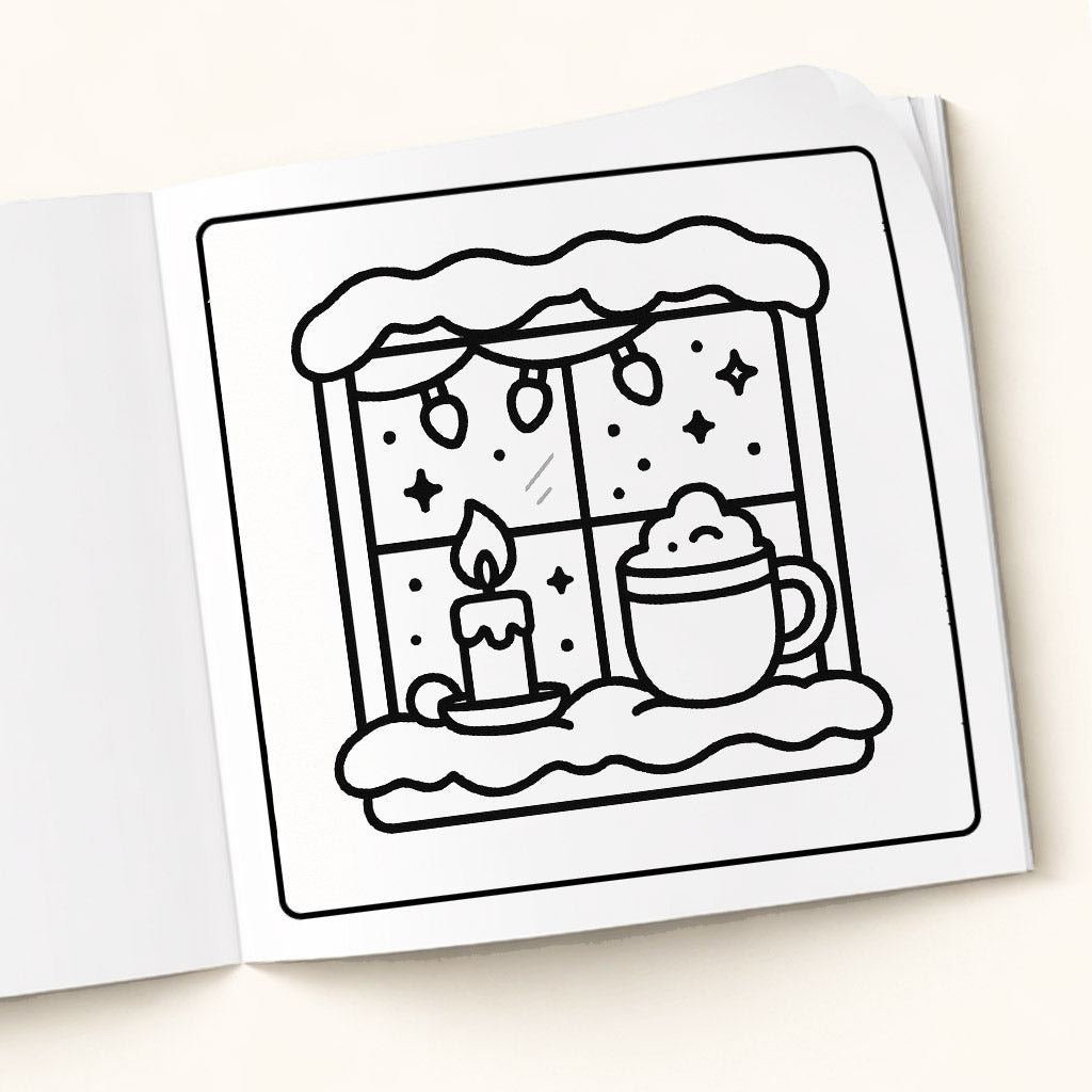 Cacao & Lights – Holiday coloring Book: A Cozy Winter Coloring Book of Lights, Cacao, Soft Nostalgia, and Peaceful Holiday Moments