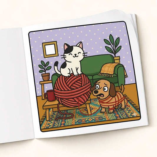 Paws & Coffee – Cozy Pet Moments: A Coffee Coloring Book and Cozy Pets Coloring Book for Relaxing and Cozy Days